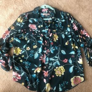 Ann Taylor Floral Blouse